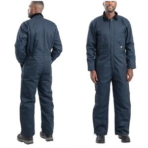 Berne Workwear Deluxe Insulated Coveralls navy blue NEW XL regular